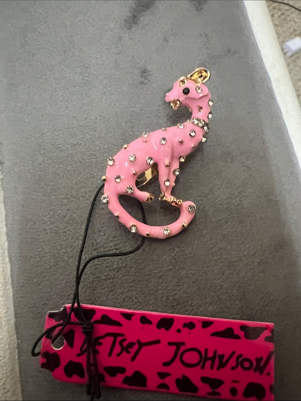 Betsey Johnson Pink Dragon Brooch